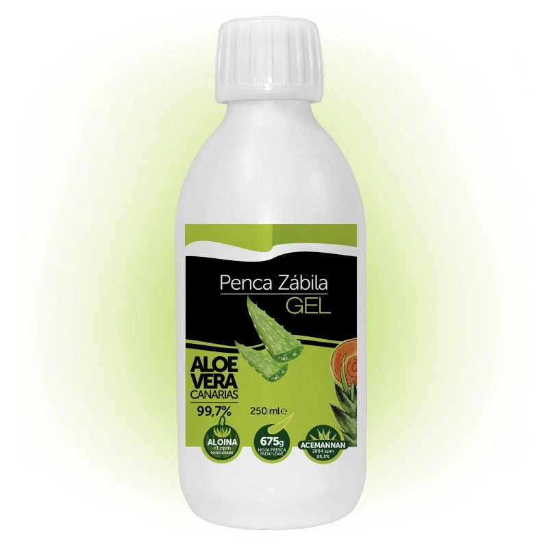 Kanárská Aloe vera - gel 99,7 %, acemannan 2884 mg/l, 250 ml